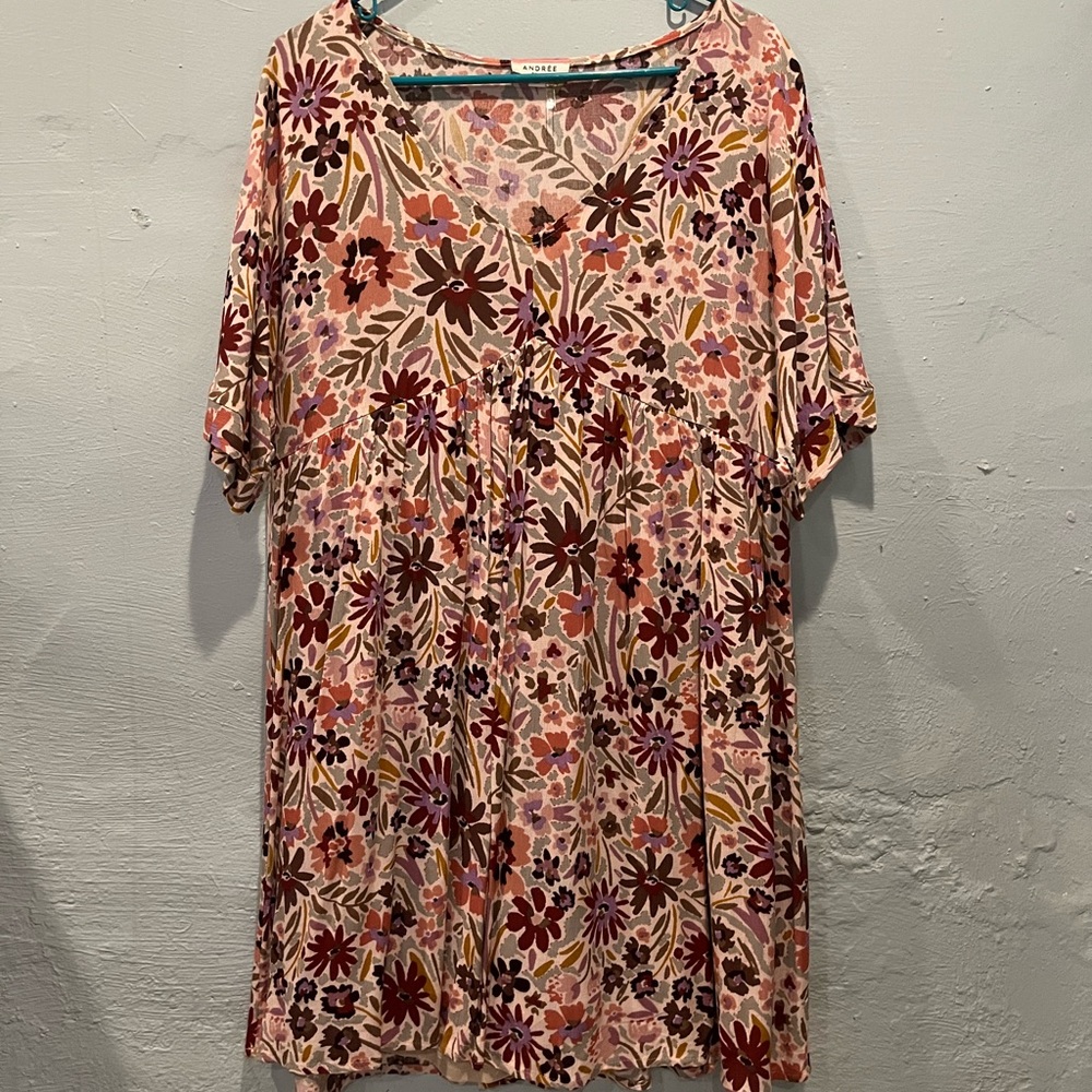 Never worn floral babydoll dress
